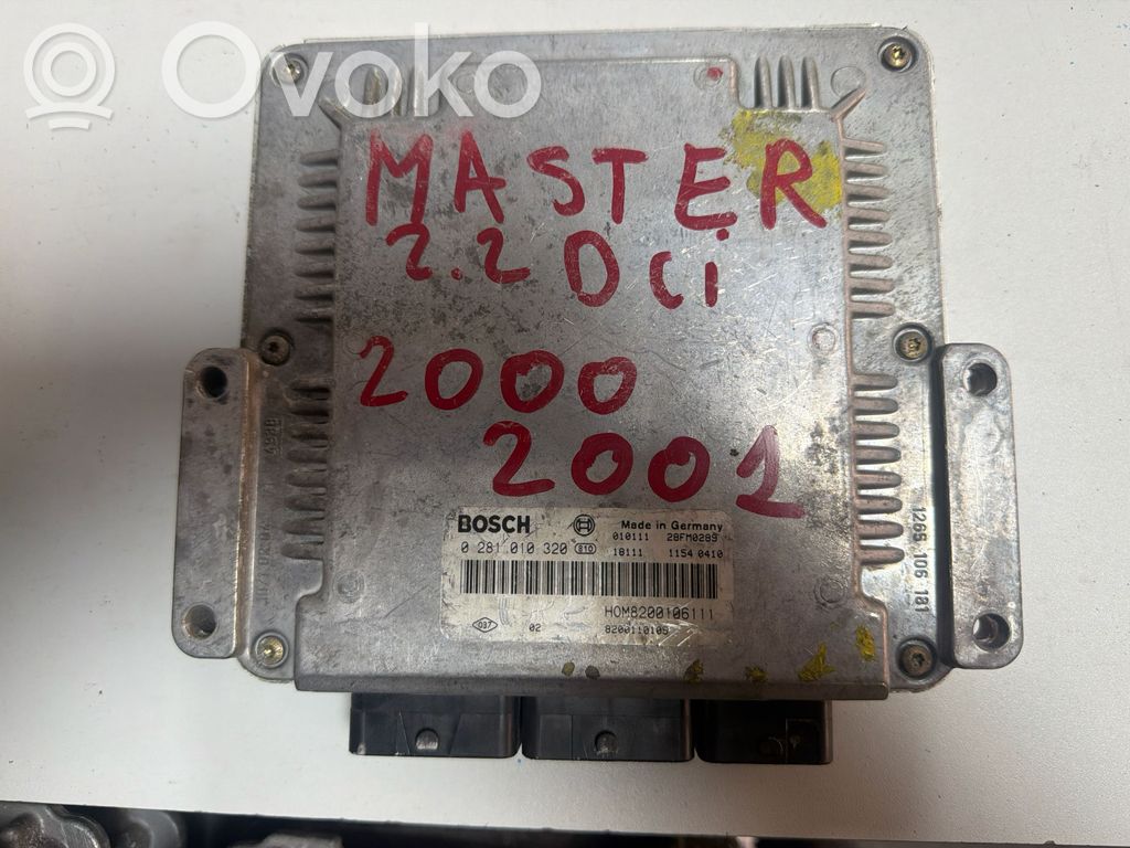 Engine control unit/module   0281010320,8200106111,8200110105
