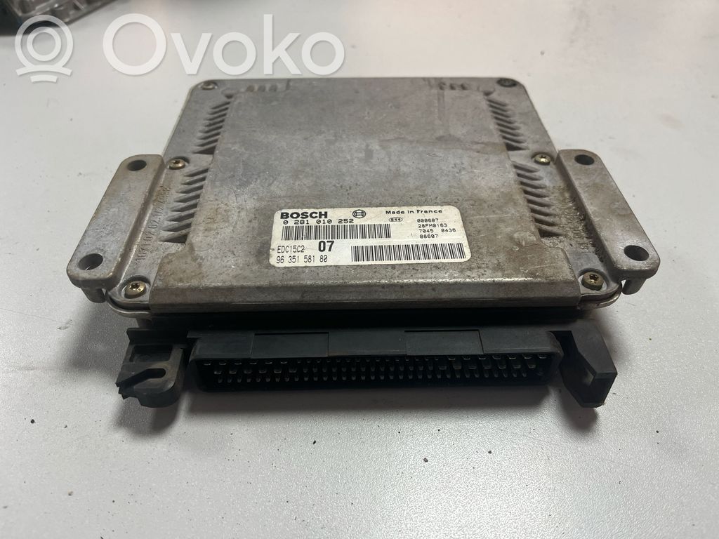 Engine control unit/module   EDC15C2,0281010252,9635158180