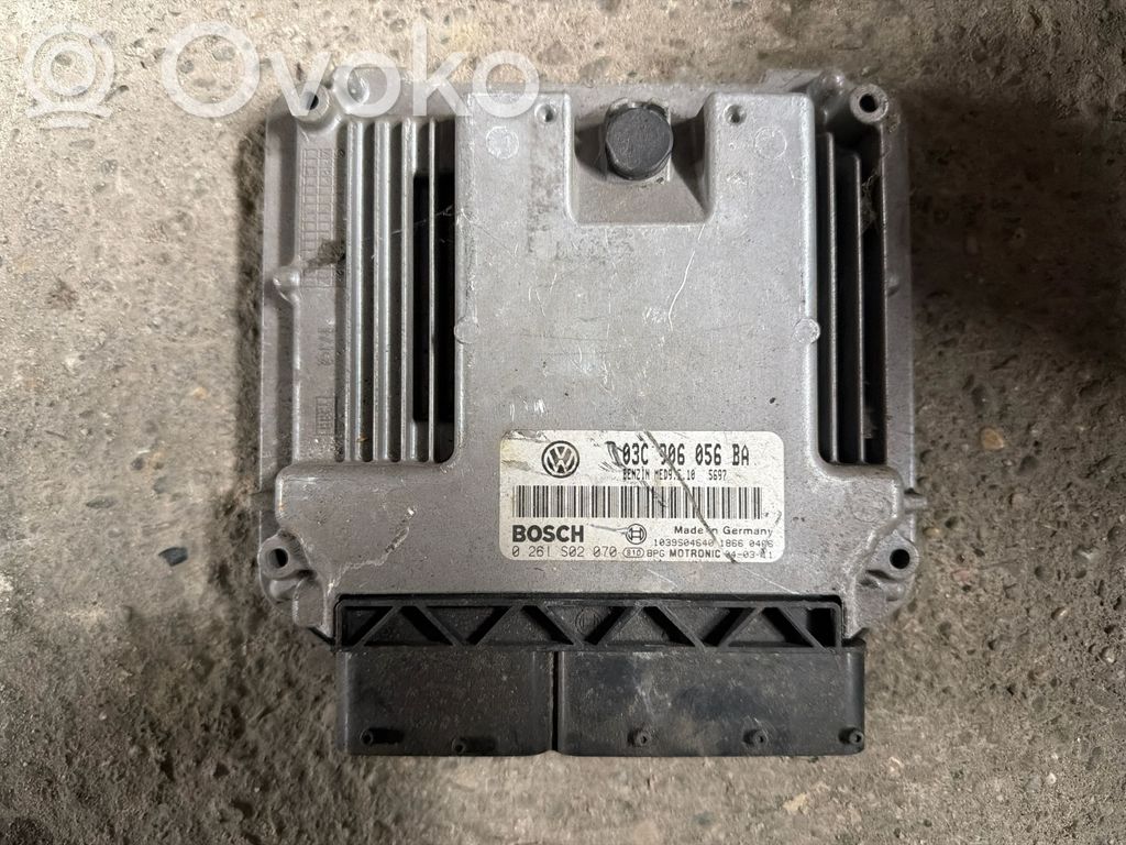 Engine control unit/module   03C906056BA,0261S02070,1039S04640