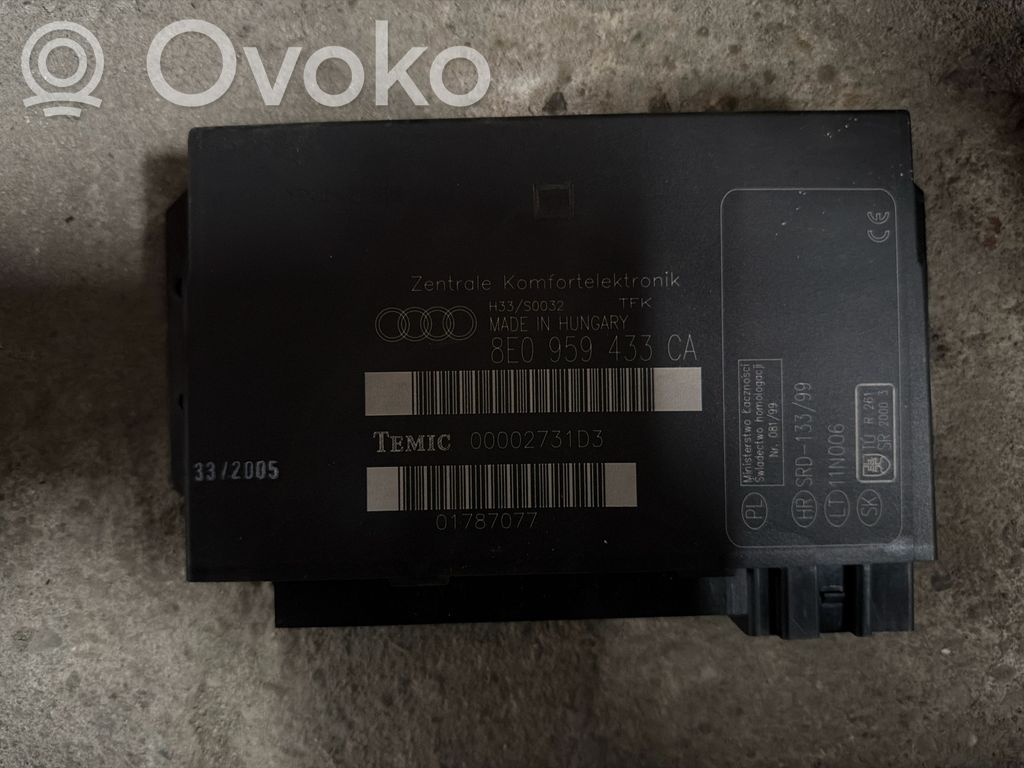 Module confort   8E0959433CA,00002731D3,01787077