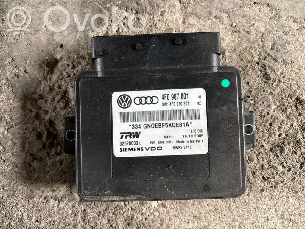 Audi A6 S6 C6 4F Module de commande de frein à main 
