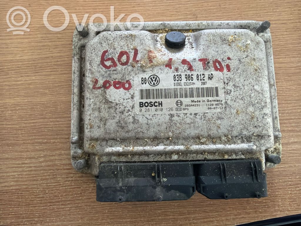 Engine control unit/module   038906012AP,0281010126,28SA4231