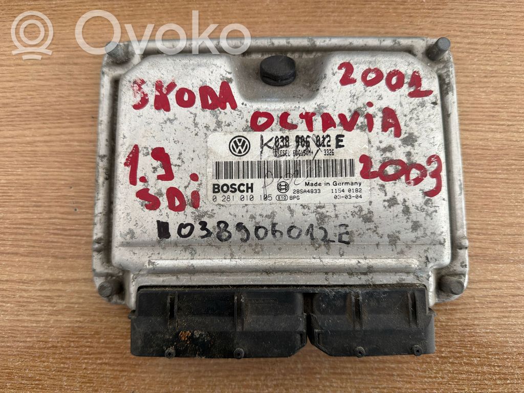Engine control unit/module   038906012E,0281010105,28SA4833