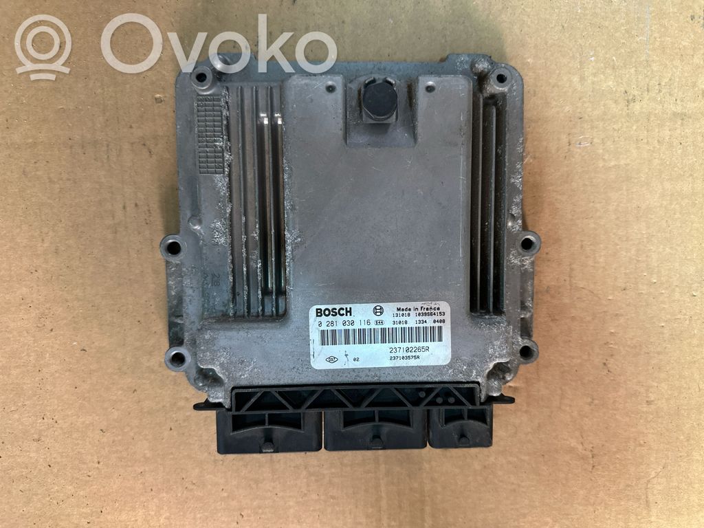 Engine control unit/module   237102265R,0281030116,237103575R