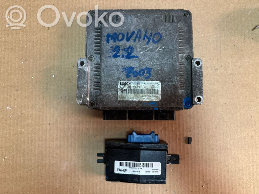 Opel Movano A Engine ECU kit and lock set 