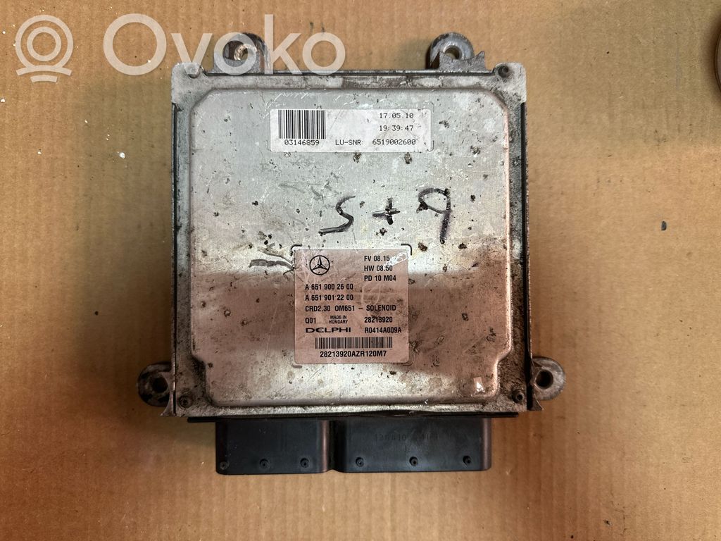 Engine control unit/module   A6519002600,28213920