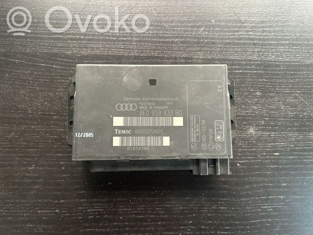 Audi A4 S4 B6 8E 8H Module confort 