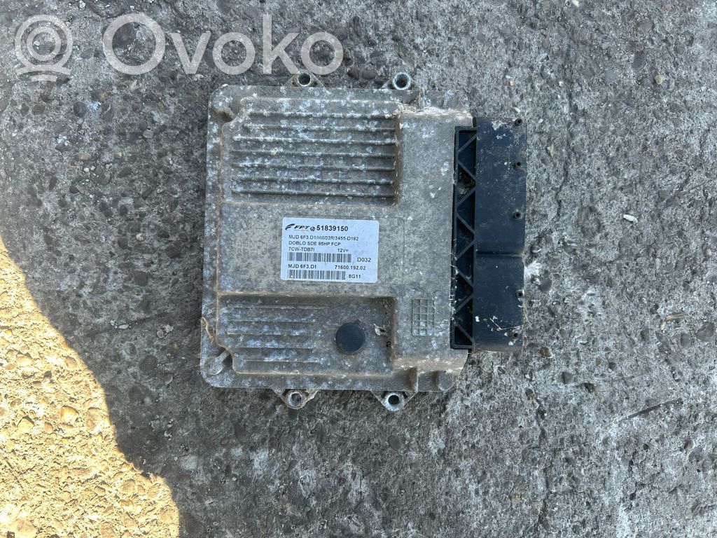 Engine control unit/module   51839150,7160019202,7CRTDB71