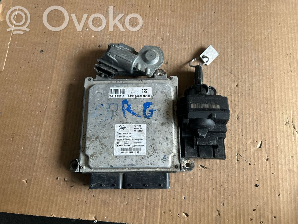 Engine control unit/module   A6519002600,28213920,A6519012200