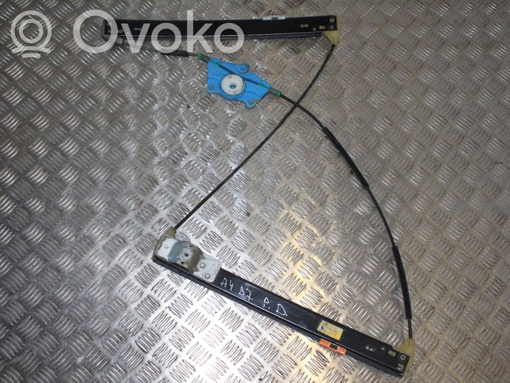 Audi A4 S4 B7 8E 8H Mechanizm podnoszenia szyby przedniej bez silnika 