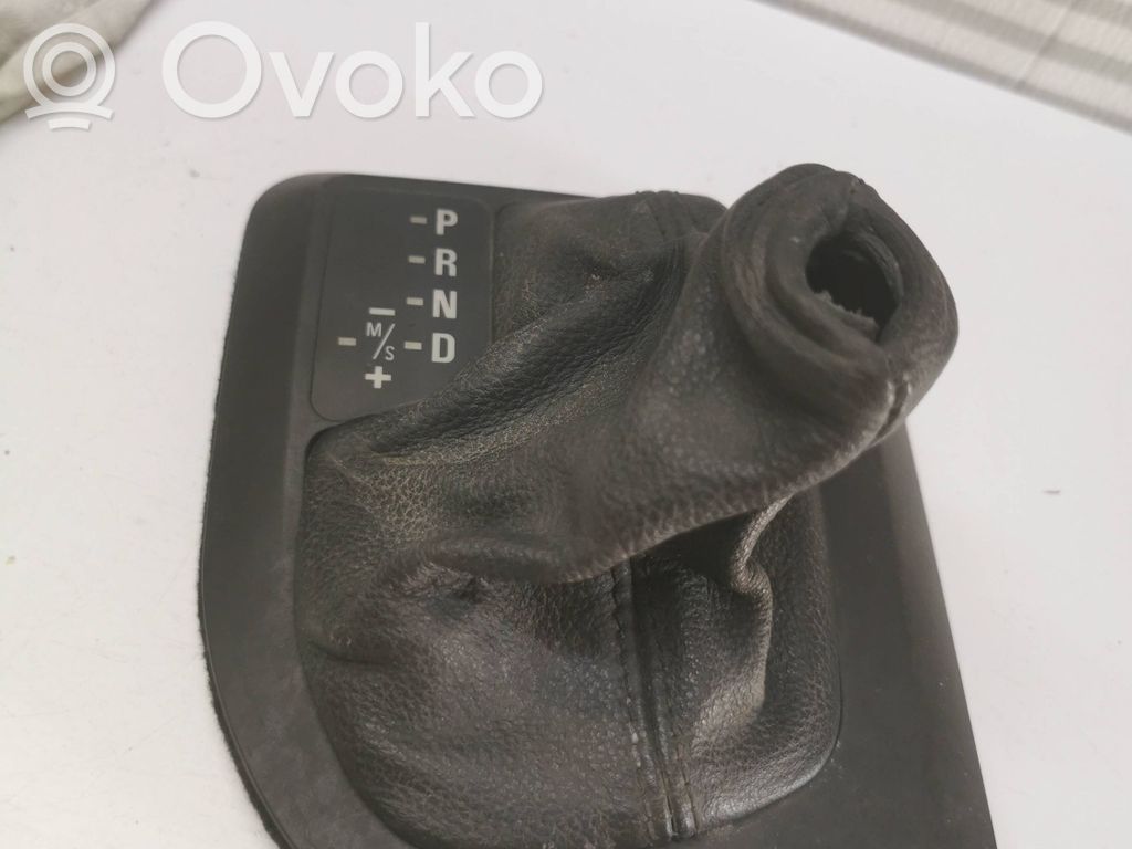 BMW 5 E60 E61 Perilla/embellecedor de cuero de la palanca de cambios 