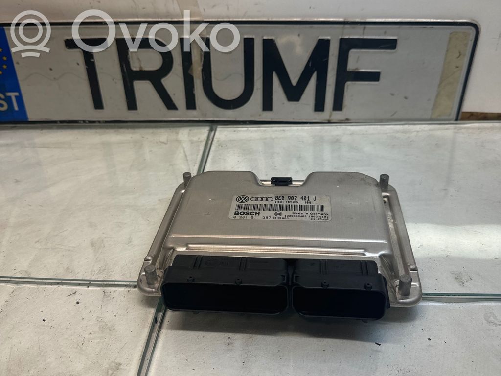 Engine control unit/module   8E0907401J,1039S03402,0281011387