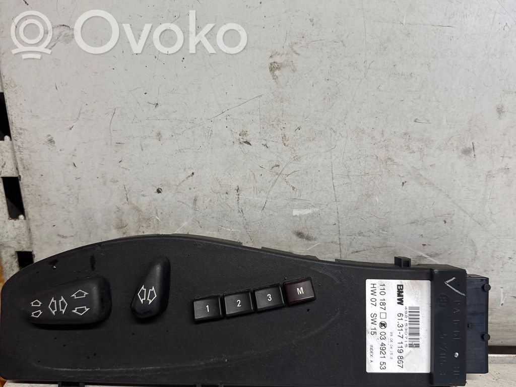 Seat control switch   527053,110187,03492153,7119867