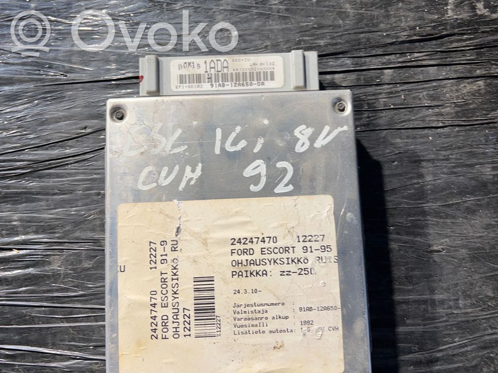 ABS control unit/module   91AB12A650D,91AB12A650DA,EF1SD102