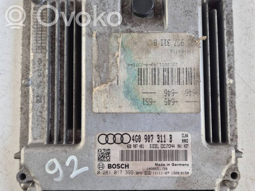 Audi A6 C7 Engine control unit/module 