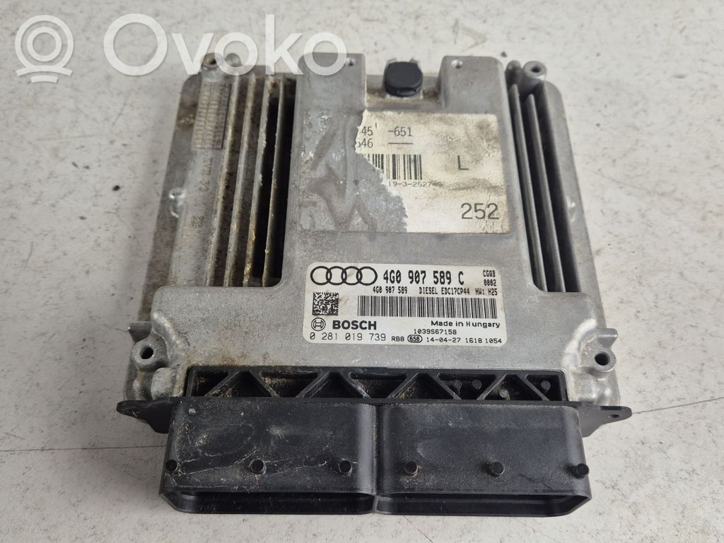Engine control unit/module   4G0907589C,4G0907589,0281019739