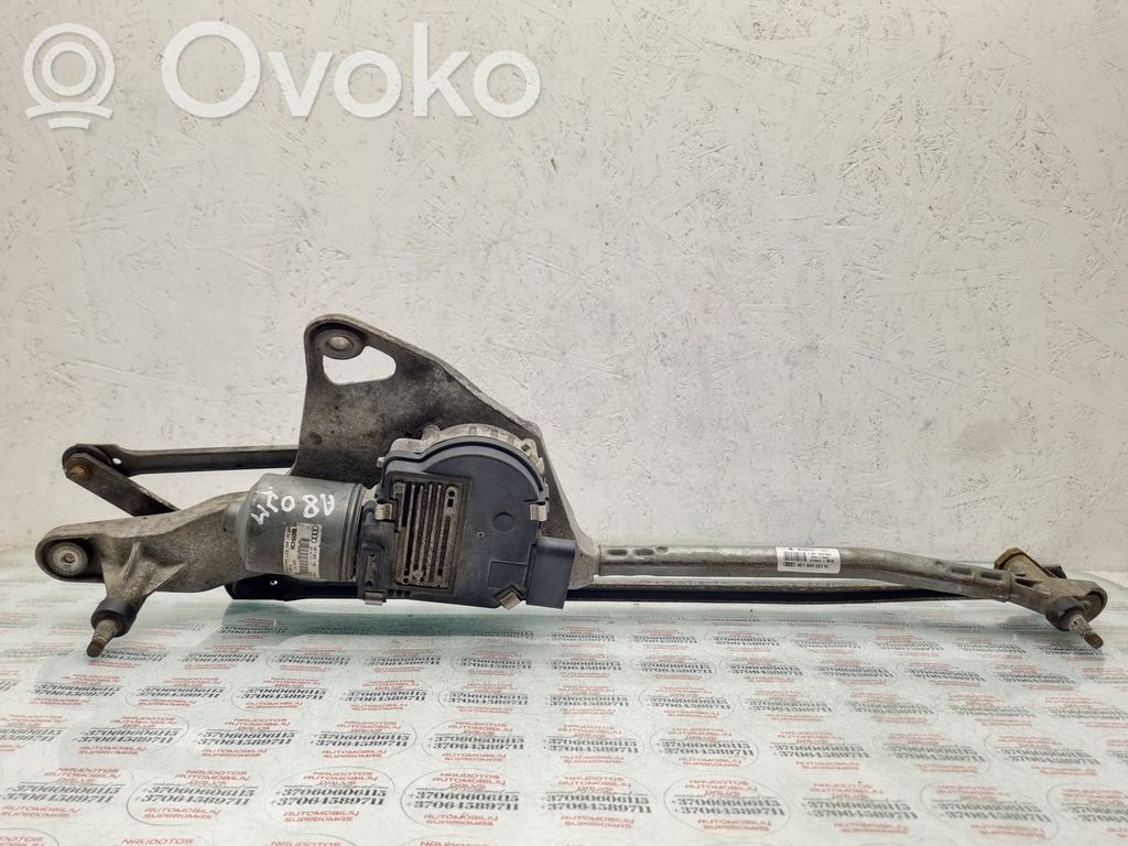 Audi A8 S8 D3 4E Mechanizm i silniczek wycieraczek szyby przedniej / czołowej 