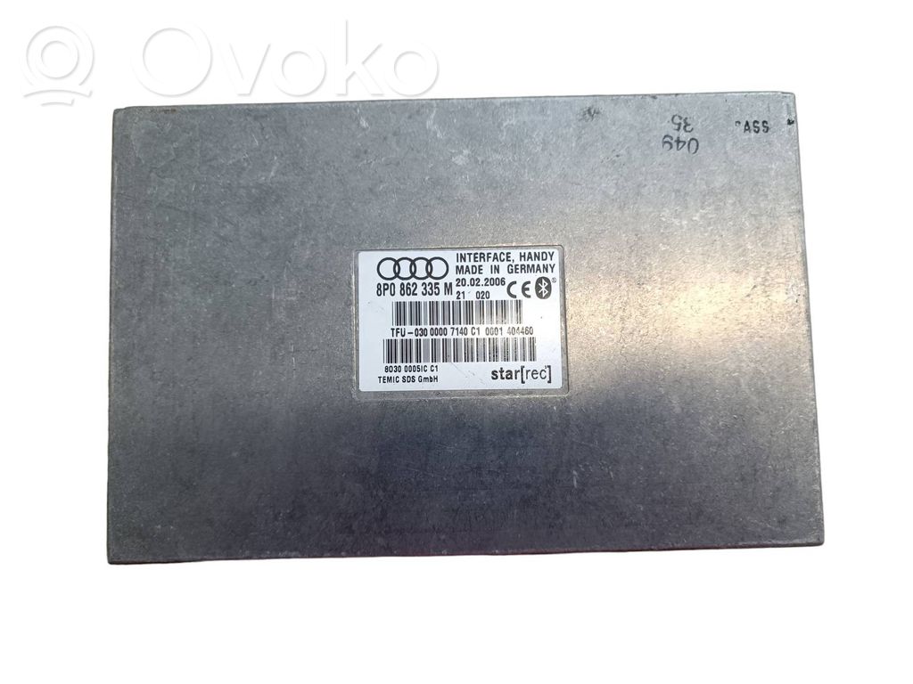 Audi A3 S3 A3 Sportback 8P Bluetooth control unit module 