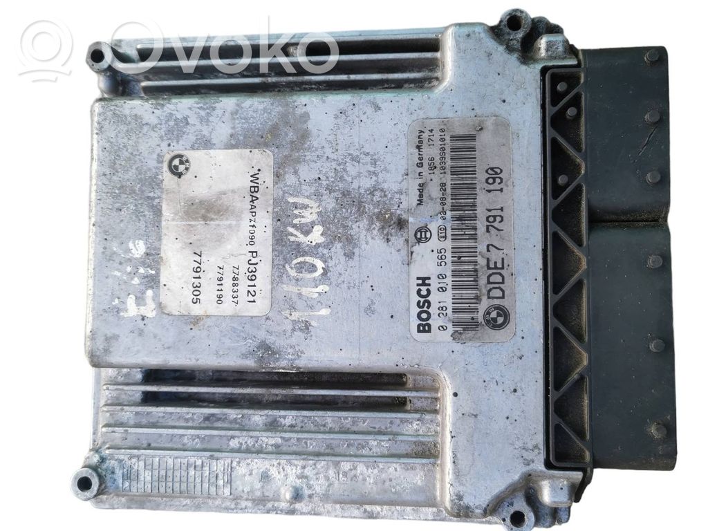 Engine control unit/module   DDE7791190,0281010565,1039S01010