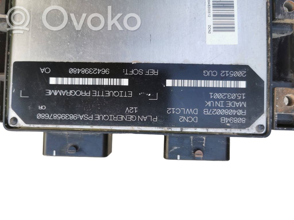 Citroen Berlingo Sterownik / Moduł ECU 