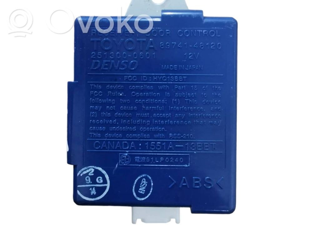 Lexus RX 330 - 350 - 400H Centralina/modulo keyless go 