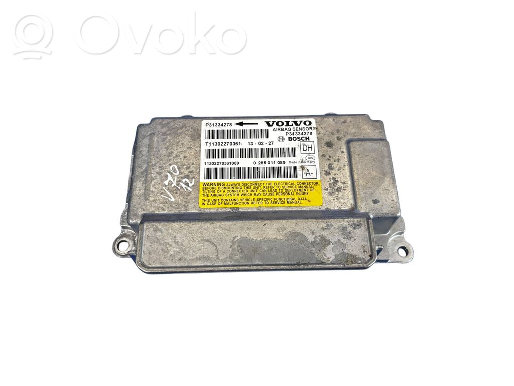 Volvo V70 Airbag control unit/module 