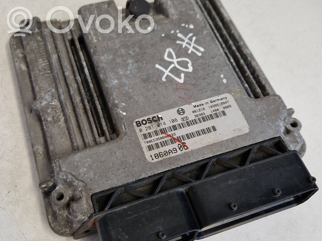 Engine control unit/module   1039S19947,1860A906,0281014108,T0ED3506A0633