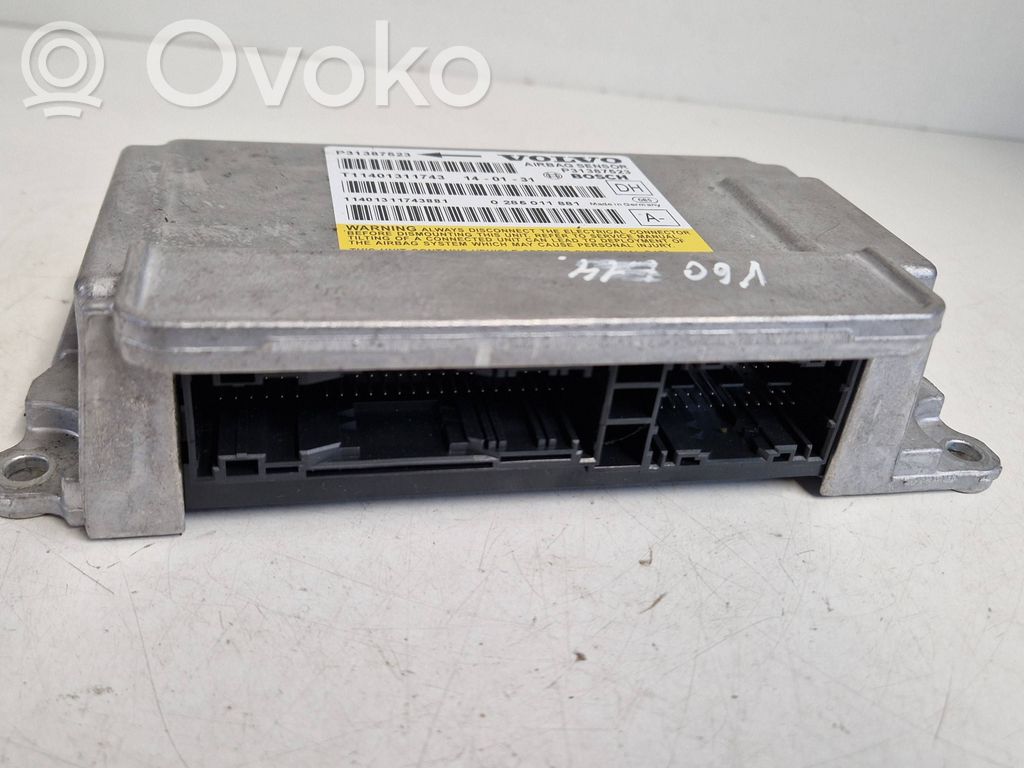Volvo V60 Unitate/modul de comandă airbaguri 