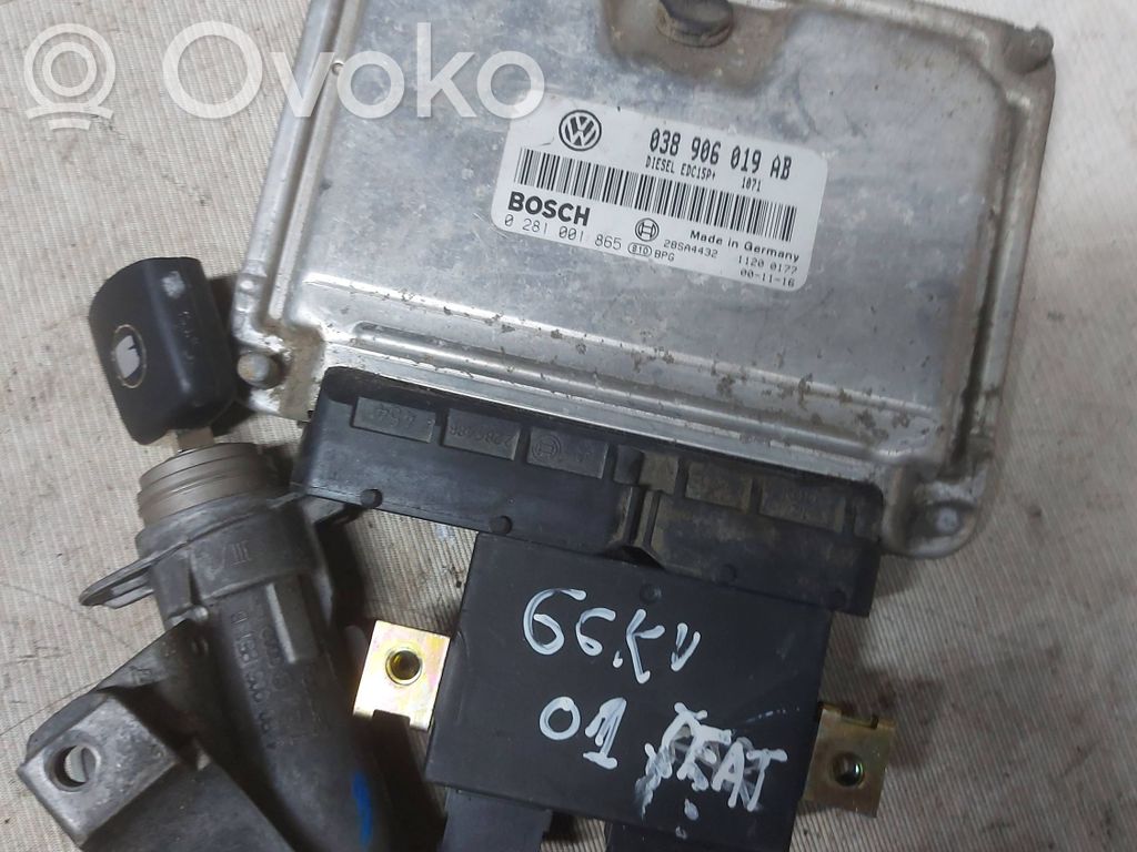 Engine control unit/module   038906019AB,28SA4432,0281001865