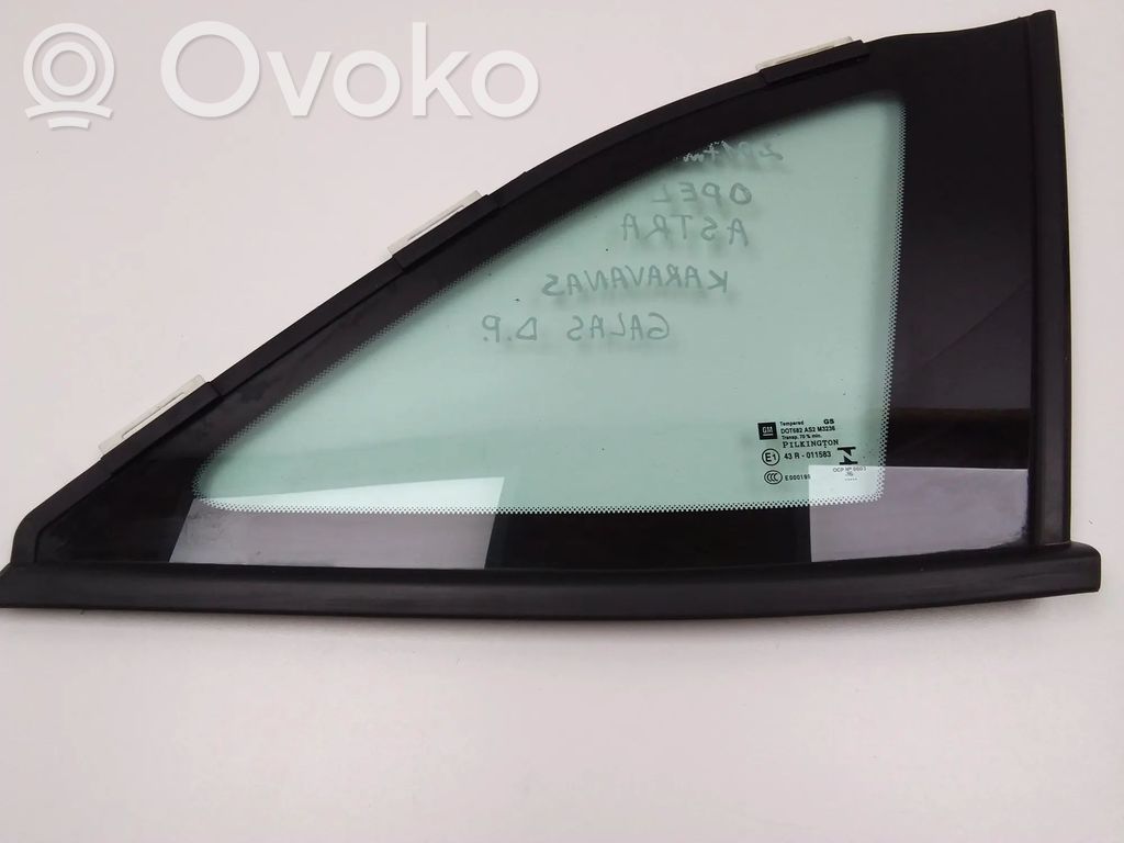 Opel Astra K Rear vent window glass 