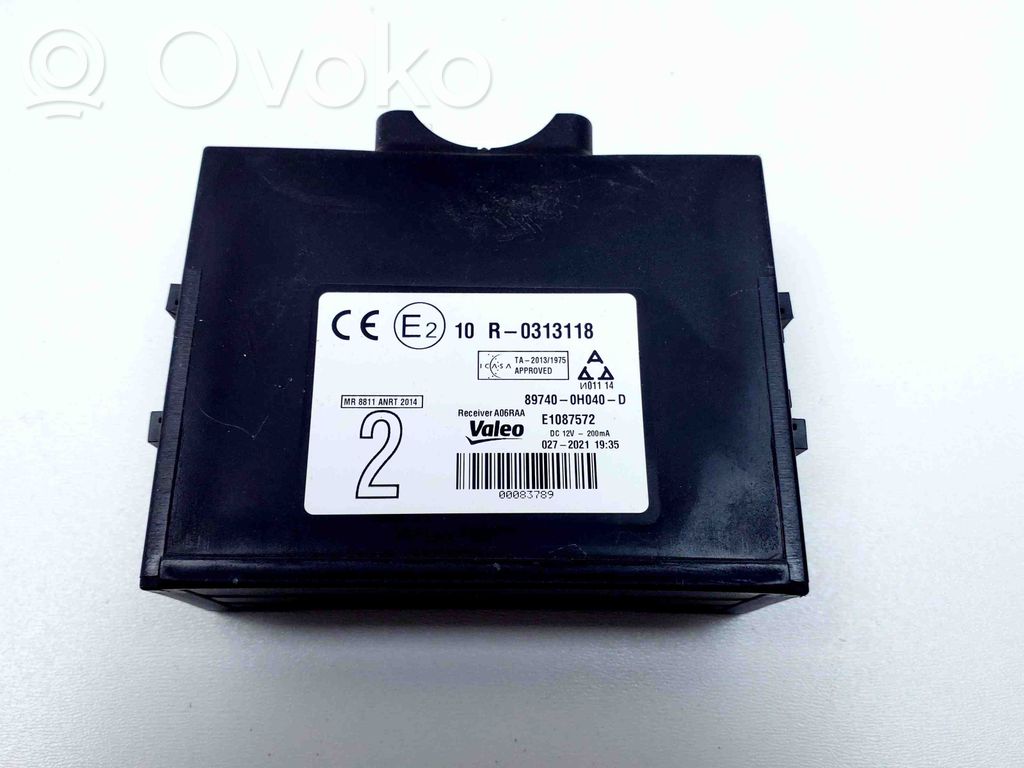 Toyota Aygo AB40 Door central lock control unit/module 
