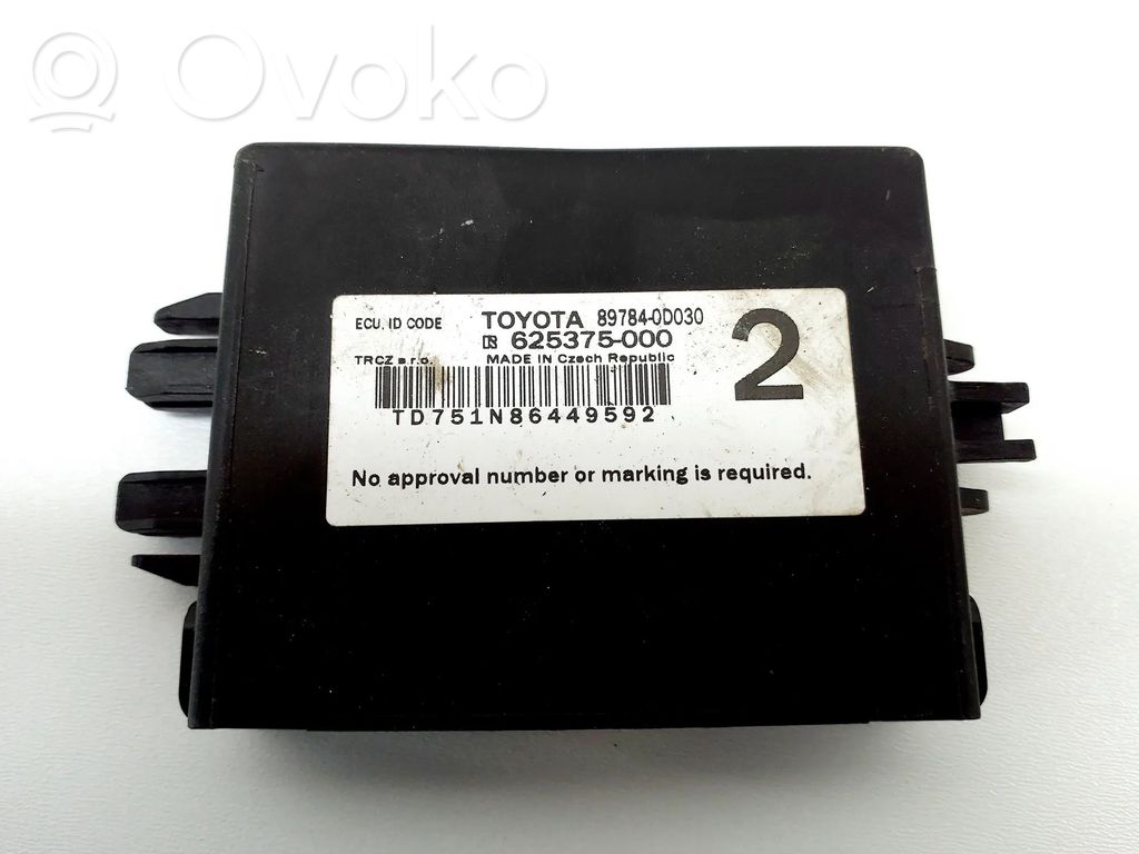 Toyota Yaris Unitate/modul comandă imobilizator 