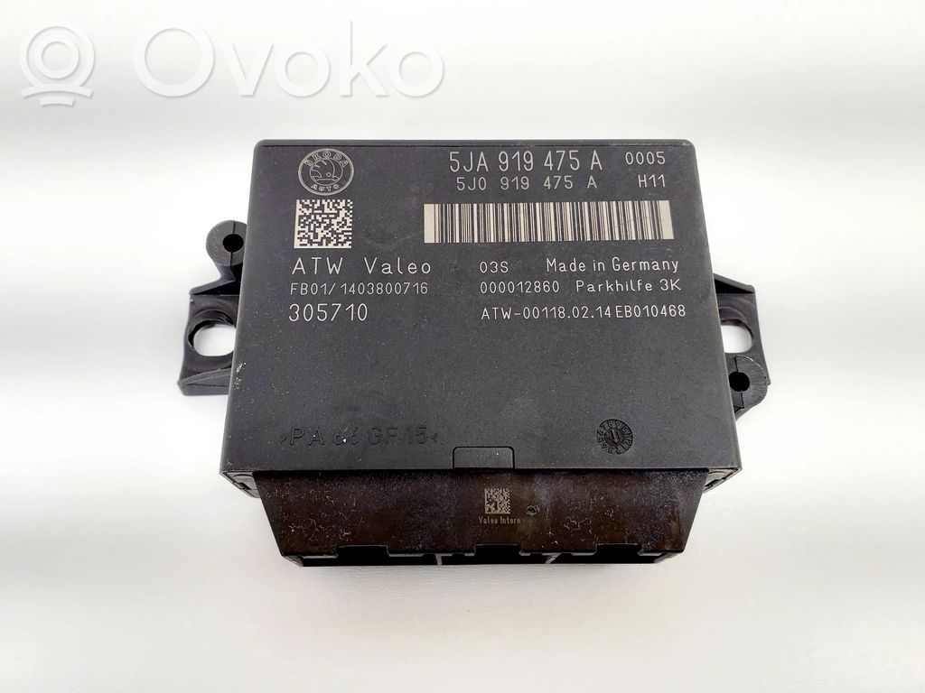 Skoda Rapid (NH) Parking PDC control unit/module 
