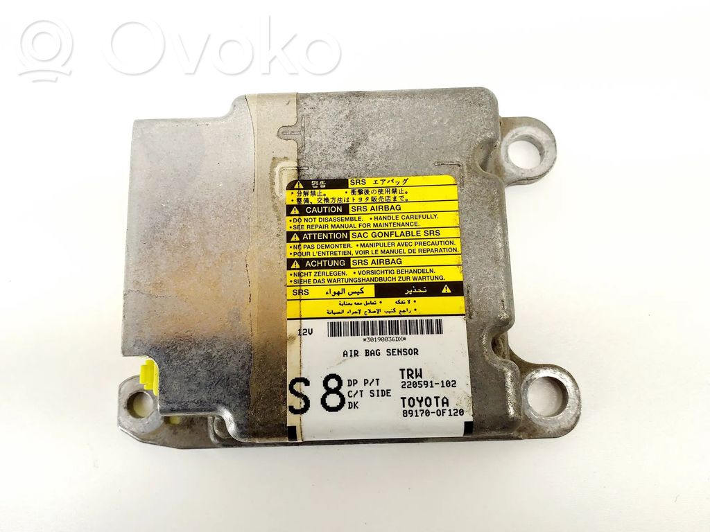 Toyota Verso-S Airbag control unit/module 