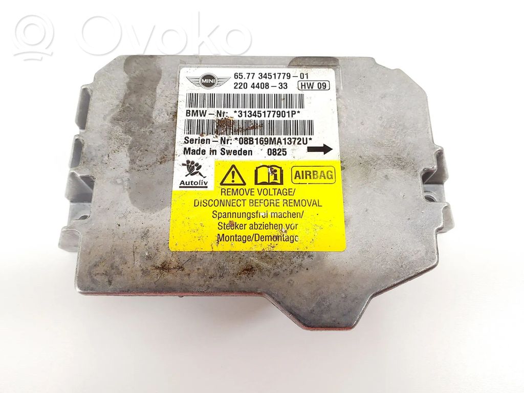 Mini One - Cooper Coupe R56 Airbag control unit/module 