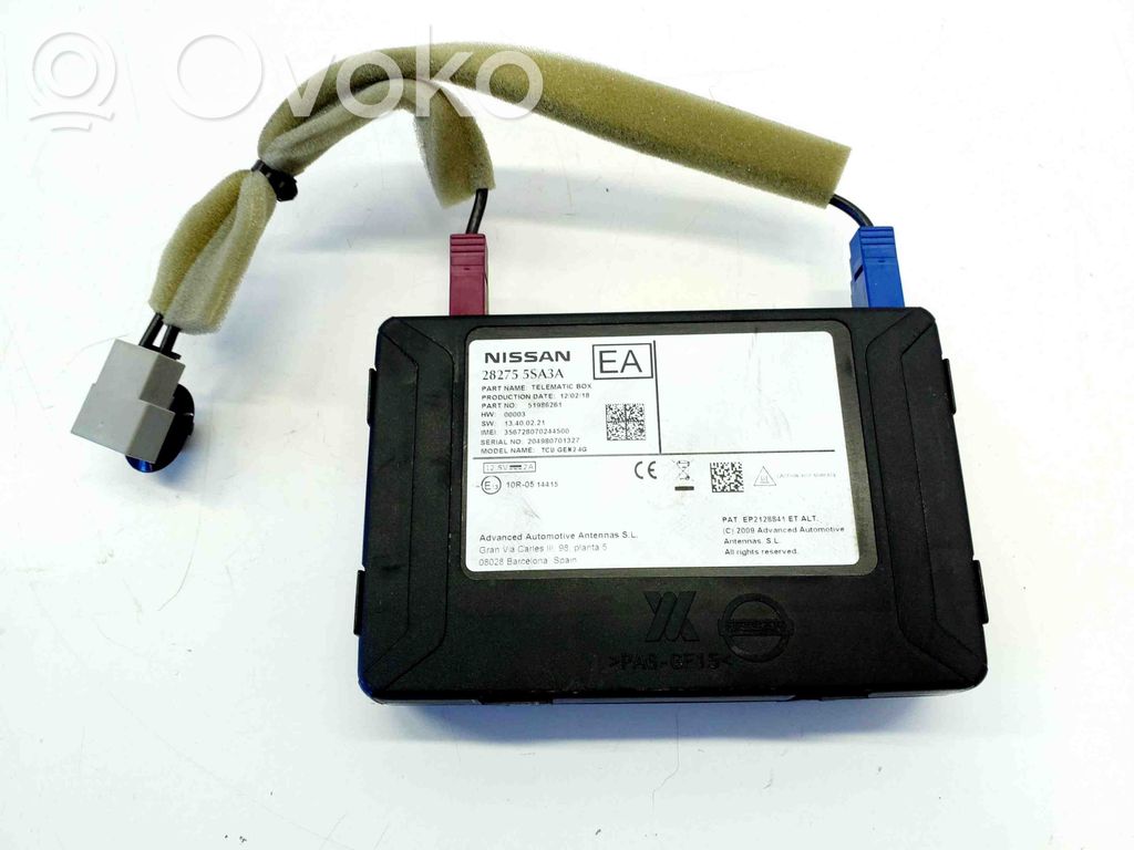 Nissan Leaf II (ZE1) Bluetooth control unit module 