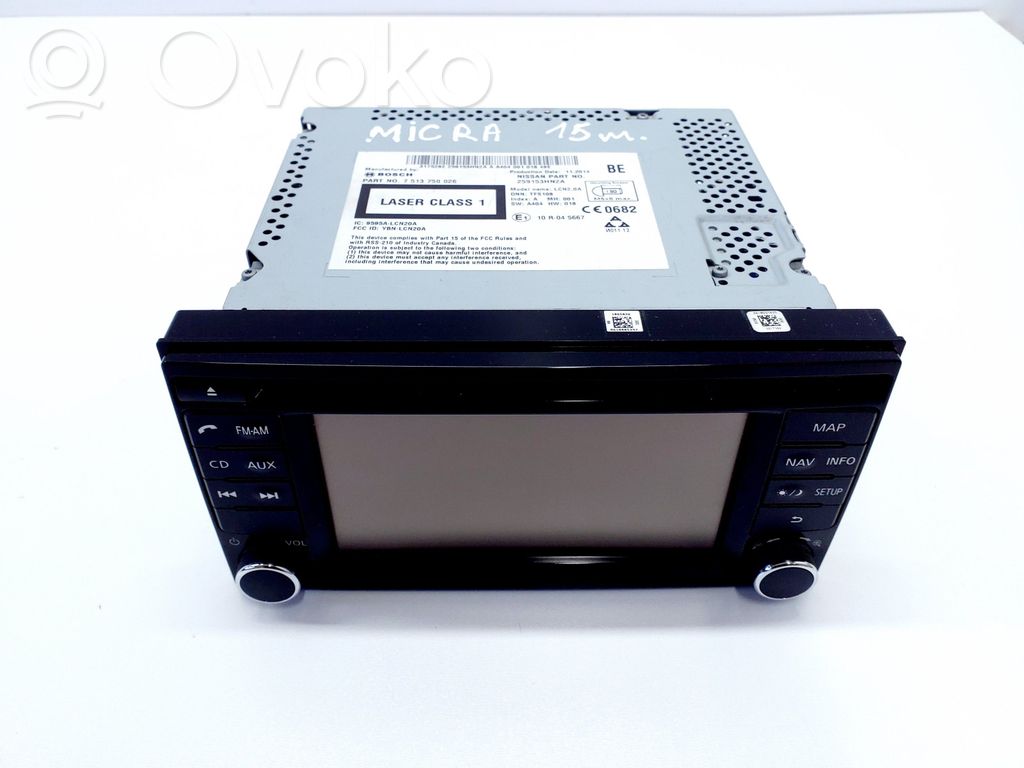 Nissan Micra Radio / CD-Player / DVD-Player / Navigation 