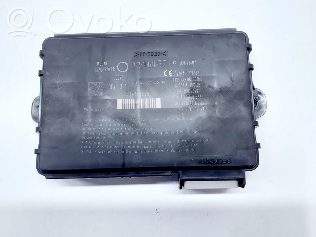 Land Rover Discovery Sport Avaimettoman käytön ohjainlaite/moduuli 