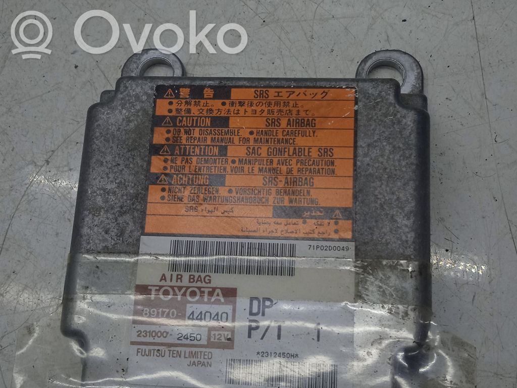 Toyota Avensis T250 Oro pagalvių valdymo blokas 