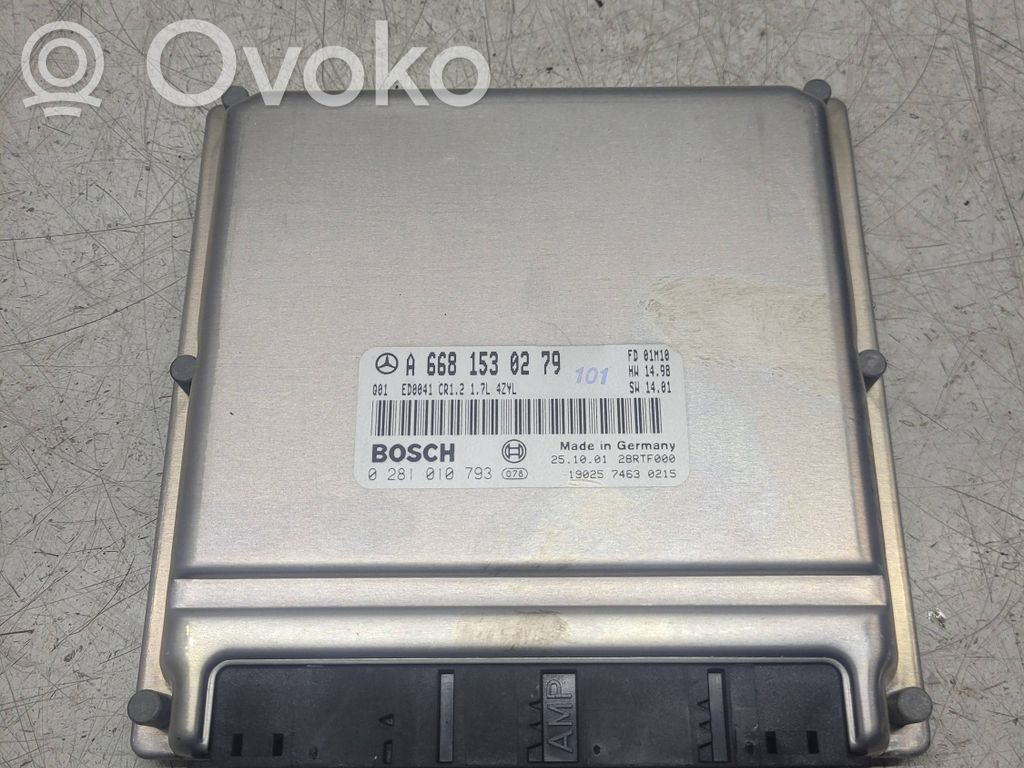 Mercedes-Benz A W168 Engine control unit/module 