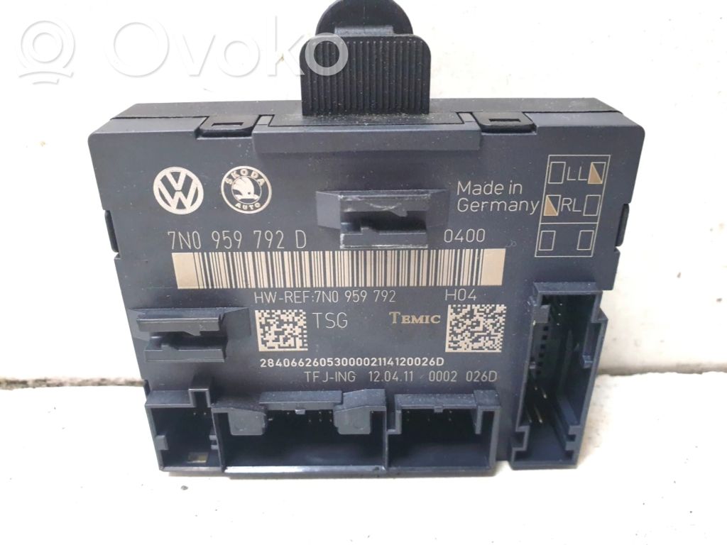 Skoda Yeti (5L) Door control unit/module 