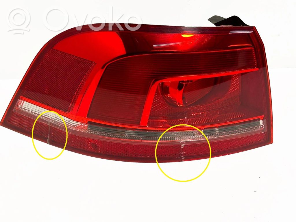 Volkswagen PASSAT B7 Aizmugurējais lukturis virsbūvē 