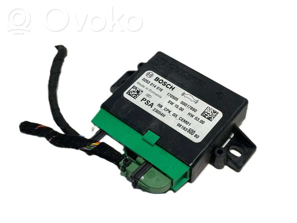 Peugeot 5008 II Parking PDC control unit/module 