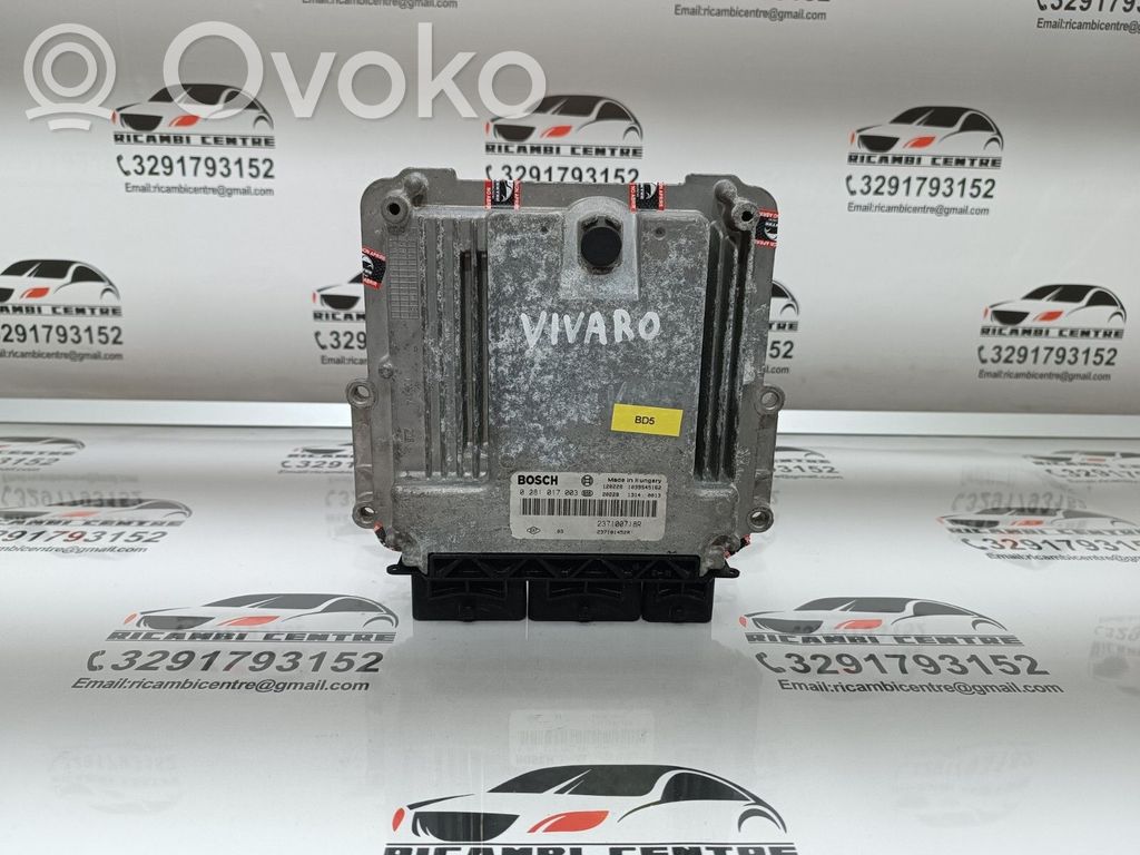 Opel Vivaro Engine control unit/module ECU 