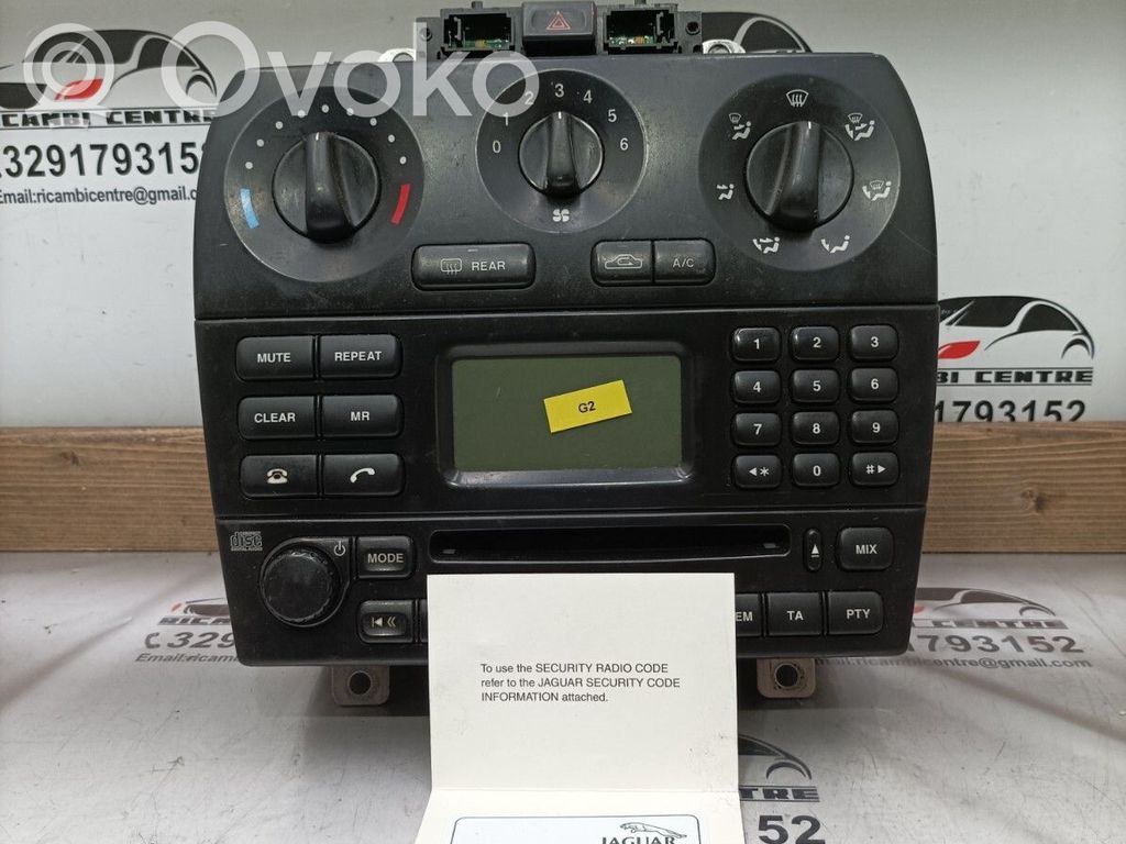 Jaguar X-Type Radio / CD/DVD atskaņotājs / navigācija 