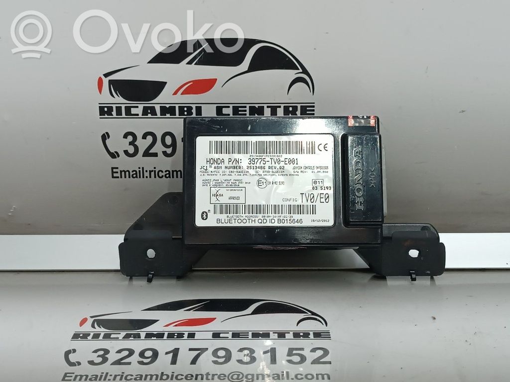 Honda Civic IX Bluetooth control unit module 