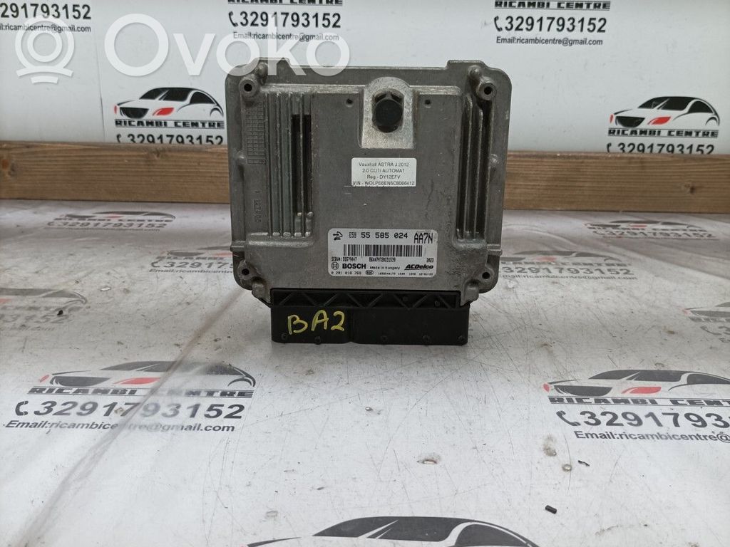 Engine control unit/module ECU   55579447,0281018769,55585024