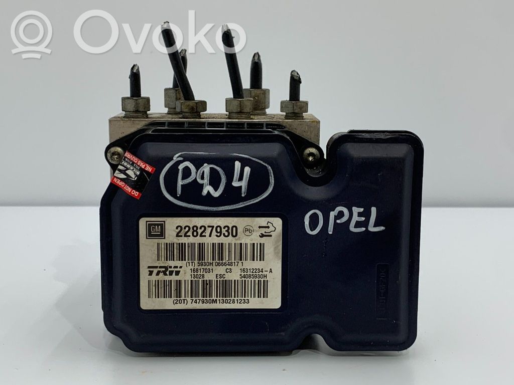 Opel Insignia A ABS control unit/module 