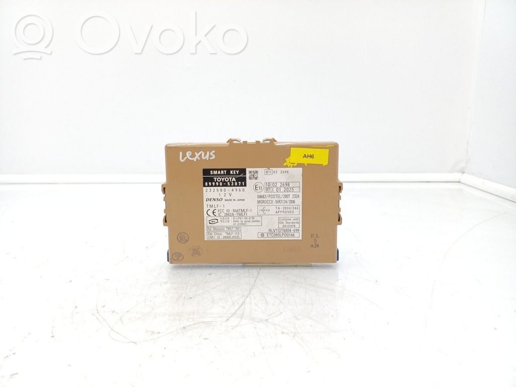 Lexus GS 300 350 430 450H Moduł / Sterownik systemu uruchamiania bezkluczykowego 