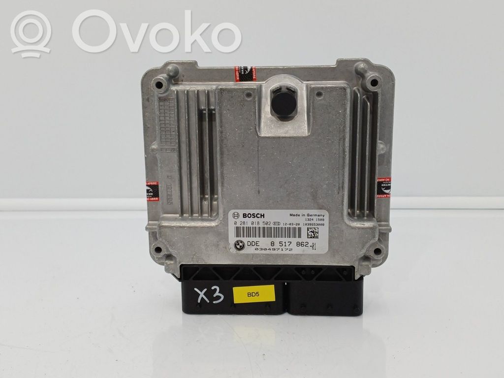 BMW X3 F25 Komputer / Sterownik ECU silnika 